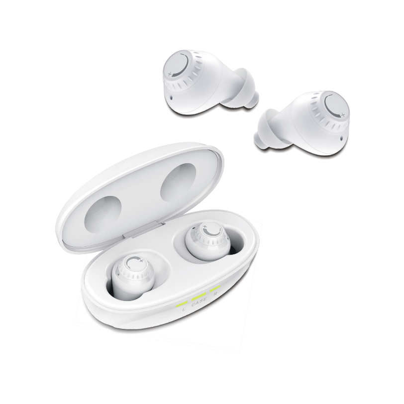 HAP-150 Rechargeable Headphones Style Hearing Aids White 01